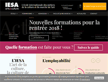 Tablet Screenshot of iesa.fr